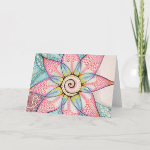 Meditation Flower (Detail Card) Card