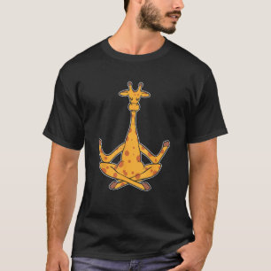 Meditation Giraffe Yoga Instructor T-Shirt