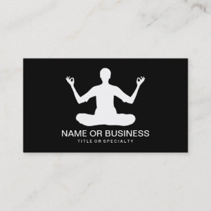 meditation icon business card