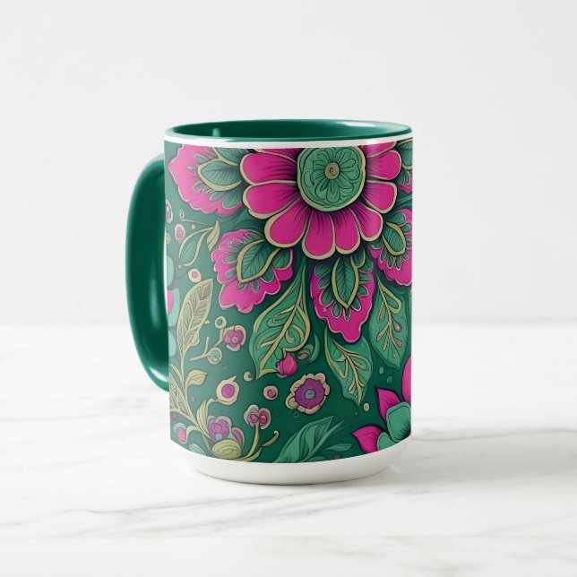 Meditation in Bloom  Mug (Front Left)