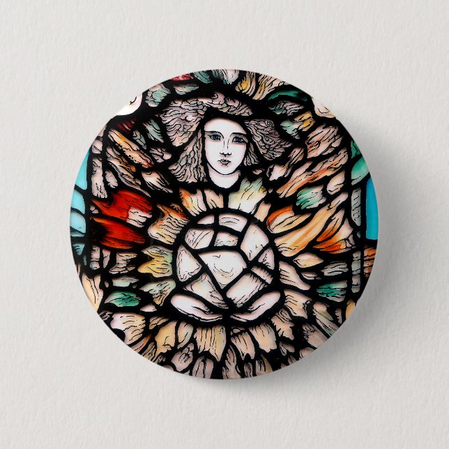 Meditation in Colours 6 Cm Round Badge (Front)