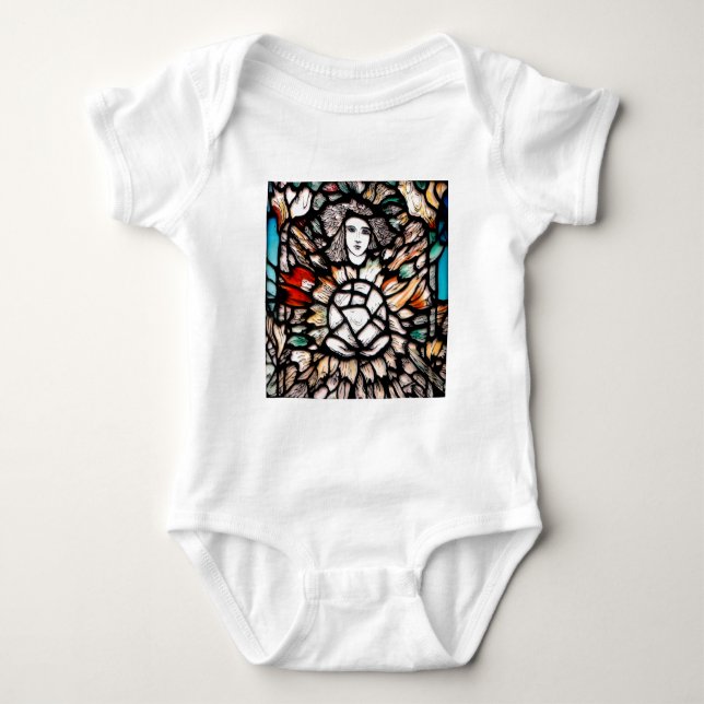 Meditation in colours. baby bodysuit (Front)