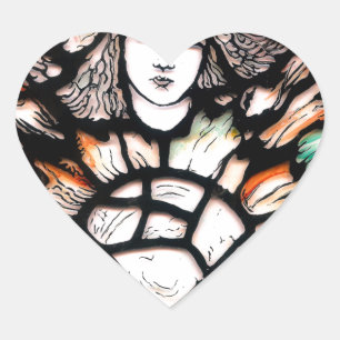 Meditation in Colours Heart Sticker