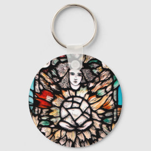 Meditation in colours. key ring