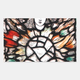 Meditation in Colours Rectangular Sticker