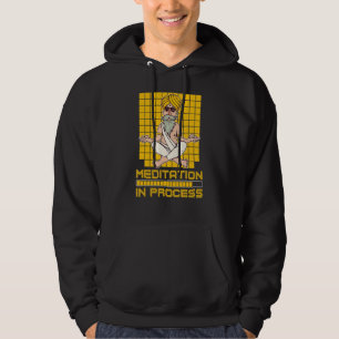 Meditation In Process Guru Hinduism Yoga Pose Bear Hoodie