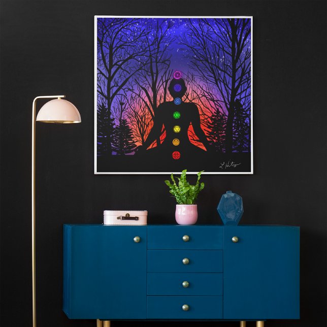 Meditation in the Park | Yoga, Trees and Sunset Poster (Creator Uploaded)