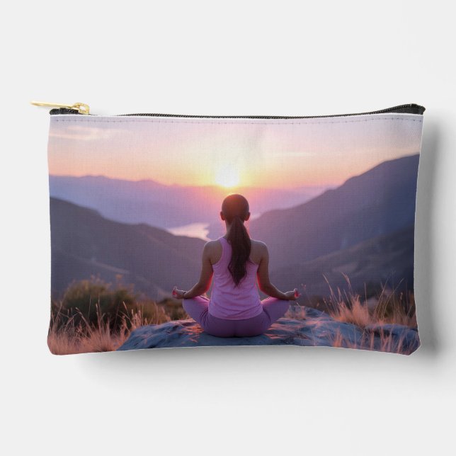 Meditation - Inner Balance - Yoga Accessory Pouch (Front)