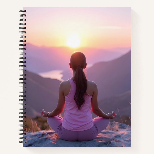 Meditation - Inner Balance - Yoga Notebook (Front)