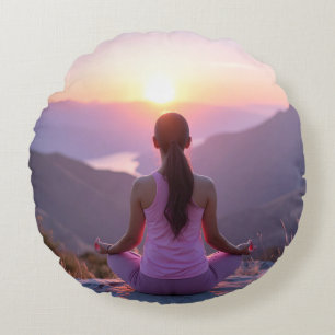 Meditation - Inner Balance - Yoga Round Cushion