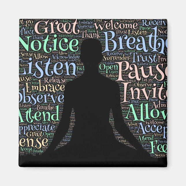 Meditation Inspiration Magnet (Front)