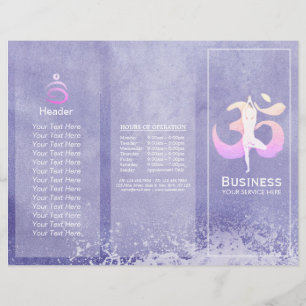 Meditation Instructor Yoga Pose Brochure