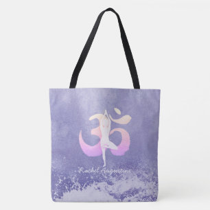 Meditation Instructor Yoga Pose Om Sign Tote Bag