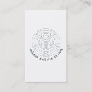 Meditation Is Not What You Think Business Card