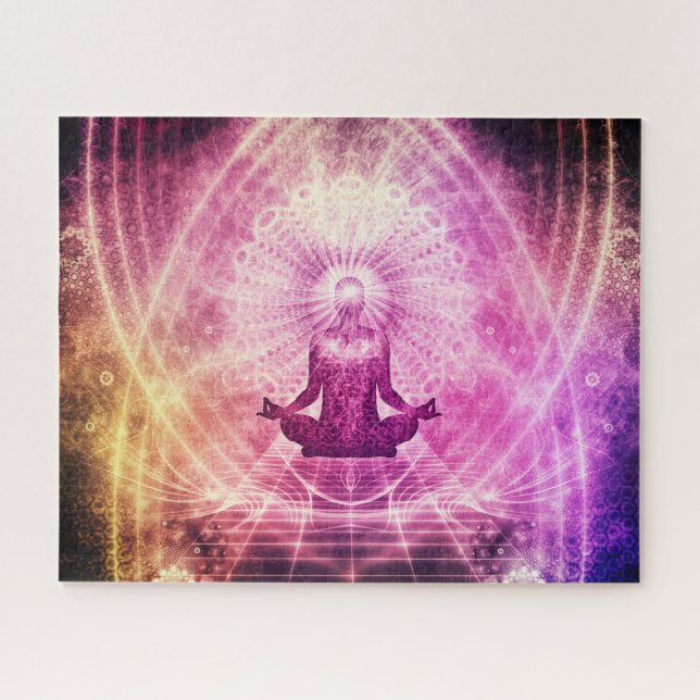 Meditation Law of Attraction Chakra Jigsaw Puzzle (Horizontal)
