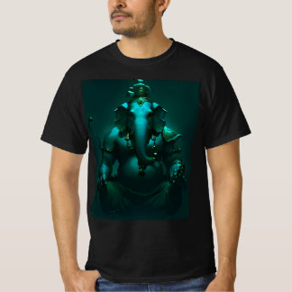 Meditation Lord Ganesha Spiritual Neon T-Shirt