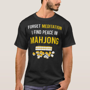 Meditation Mahjong Majong Mah Jong Mah Jongg T-Shirt