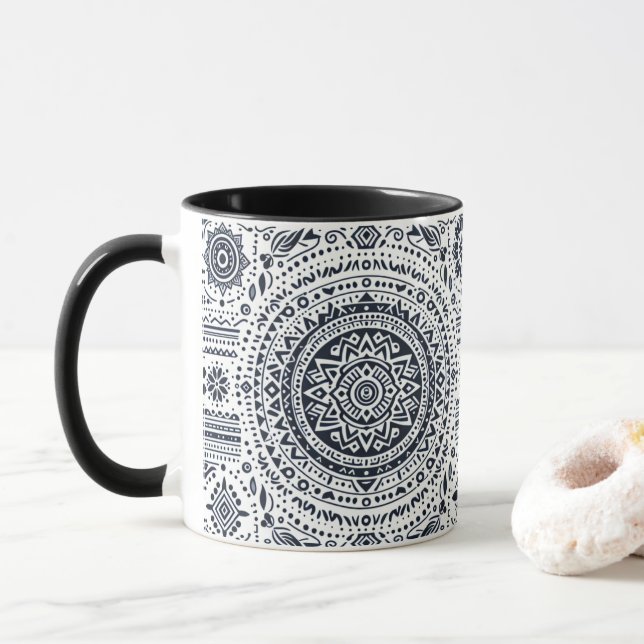 Meditation Mandala Mug (With Donut)
