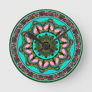 meditation mindful awakening mandala round clock