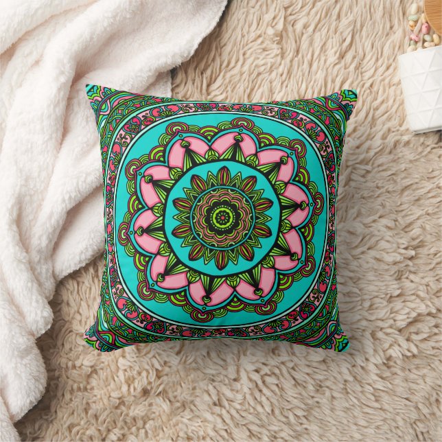 meditation mindful pillow awakening mandala (Blanket)