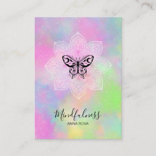 *~* Meditation Mindfulness Yoga Mandala Butterfly Business Card