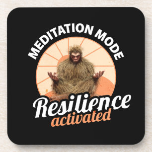 Meditation Mode Bigfoot Resilience Activated Coaster
