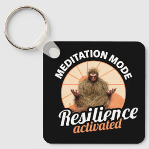 Meditation Mode Bigfoot Resilience Activated Key Ring
