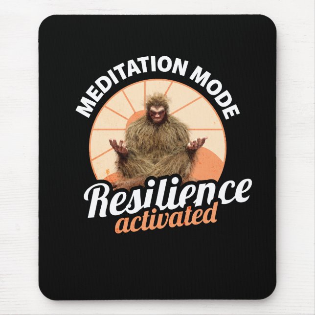 Meditation Mode Bigfoot Resilience Activated Mouse Mat (Front)