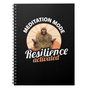 Meditation Mode Bigfoot Resilience Activated Notebook