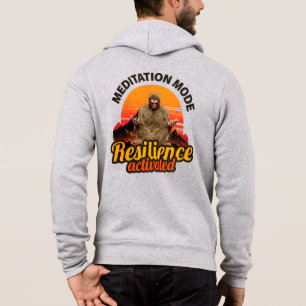 Meditation Mode Resilience Activated Bigfoot Art Hoodie