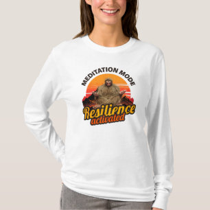 Meditation Mode Resilience Activated Bigfoot Art T-Shirt