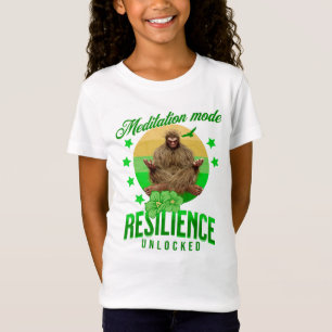 Meditation Mode: Resilience Unlocked Funny Bigfoot T-Shirt