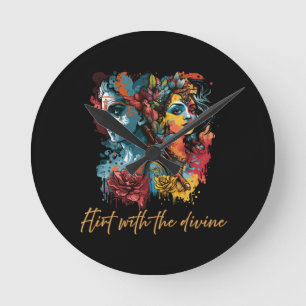 Meditation Mood, Lightworker Design Round Clock