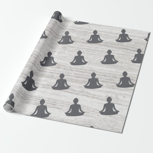meditation namaste wrapping paper (Unrolled)