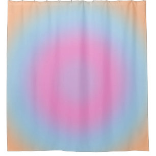 Meditation Pastel Gradient Ombre Colorful Aura  Shower Curtain