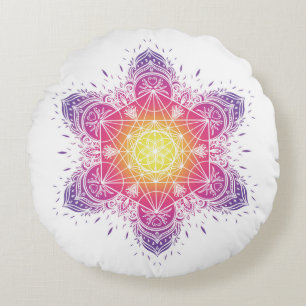 Meditation pillow mandala metatron