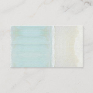 Meditation Psychic Water Blue Yoga Business Cards