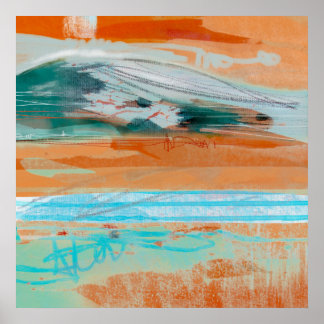 Meditation Revisit 1 - Abstract Landscape Painting Poster