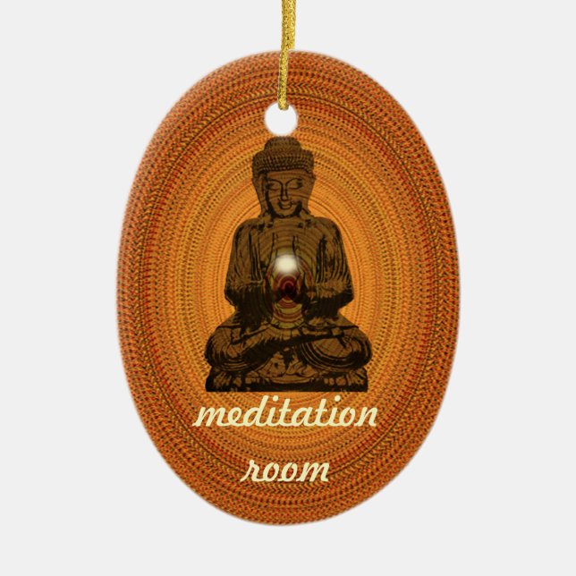 meditation room ceramic tree decoration (Front)
