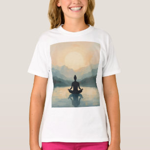 Meditation Silhouette Wellness Yoga Mindfulness T-Shirt