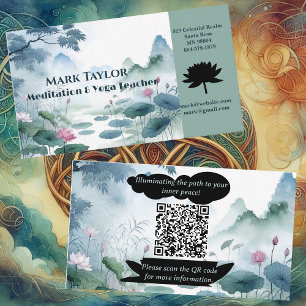Meditation Spiritual Yoga Teacher Professional  Business Card