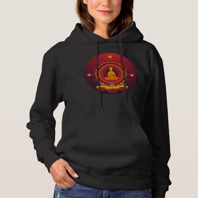 Meditation Spirituality Spiritual Gift Hoodie (Front)
