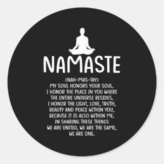 Meditation Temple Buddhist Buddah Mediate Classic Round Sticker