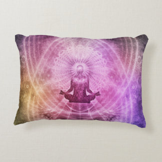 Meditation throw pillow