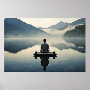 Meditation Tranquil Peaceful Nature  Poster