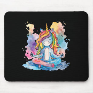 Meditation Unicorn Artwork Yoga Buddhist Zen Buddh Mouse Mat