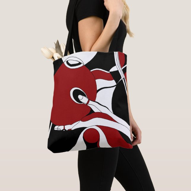 Meditation With Circles Spiritual Yoga Your Name Tote Bag (Close Up)