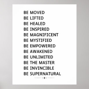 Meditation Words Inspirational Motivational Mantra Poster