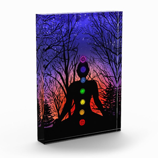 Meditation Yoga at Sunset Photo Block (Left)