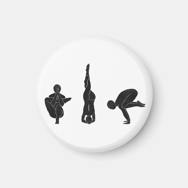 Meditation, yoga, Attitude Magnet (Front)